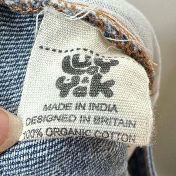 Lucy and Yak Blue Straight Tapered Leg Mom Jeans Size 28 - Picture 5 of 8